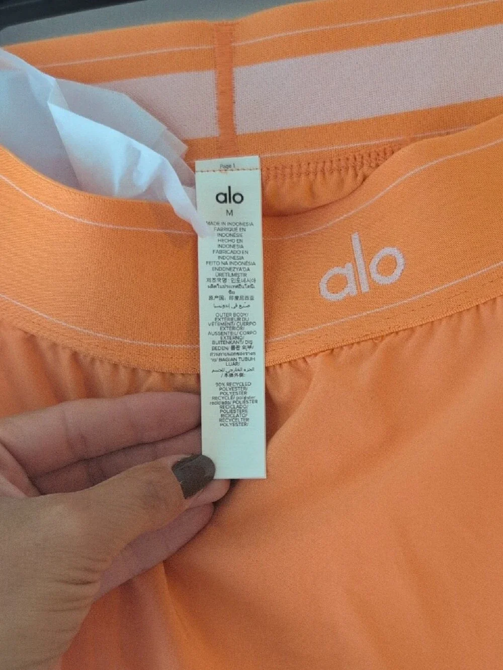 ALO Yoga Match Point Tennis Skirt in Satsuma Breeze Orange 🧡 💯 Authentic